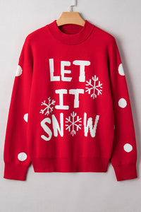 LET IT SNOW Christmas Holiday Sweater