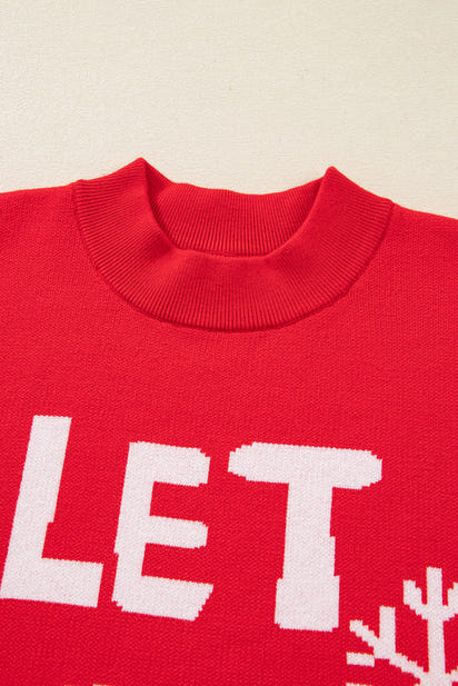 LET IT SNOW Christmas Holiday Sweater