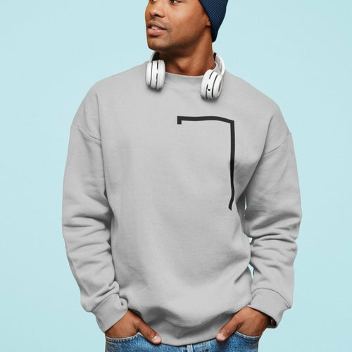 Mens Angled Crewneck Sweatshirt