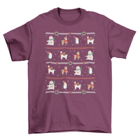 Christmas pattern t-shirt