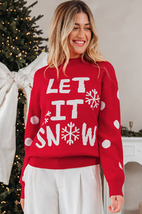 LET IT SNOW Christmas Holiday Sweater